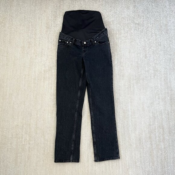 Abercrombie & Fitch The 90s Straight Leg Maternity Jeans 26/2 Long - Picture 1 of 11